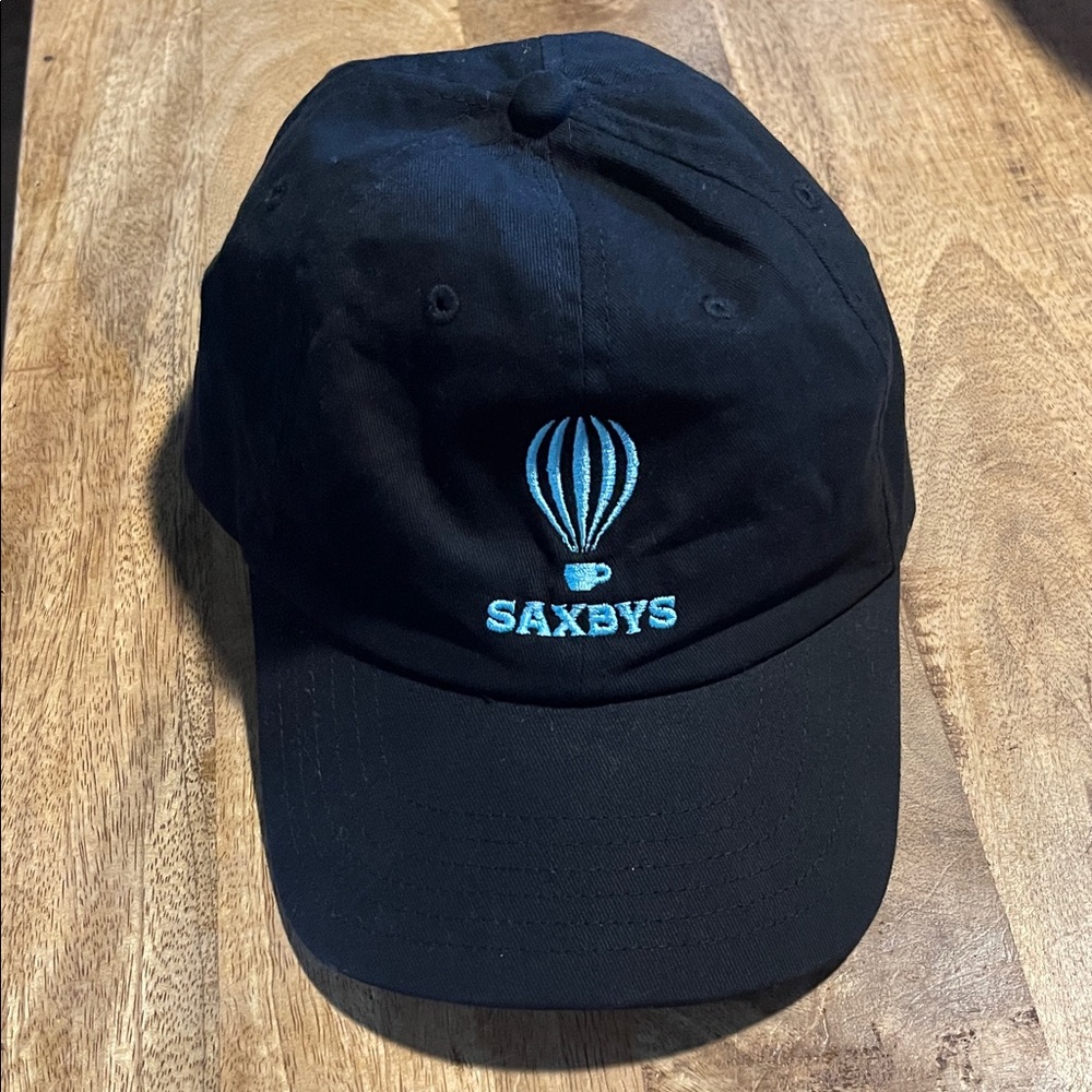 ⭐️6 for $20!⭐️ Saxbys Black Cap with Blue Embroidery